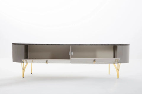 Serra Mini TV Table - Gold