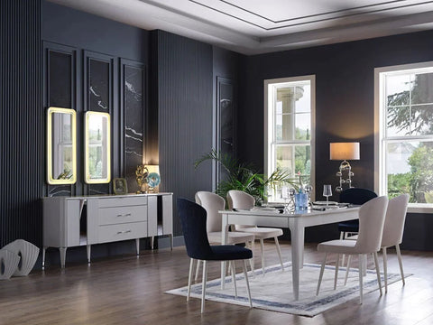 Arena Dining Table With 6 Chairs