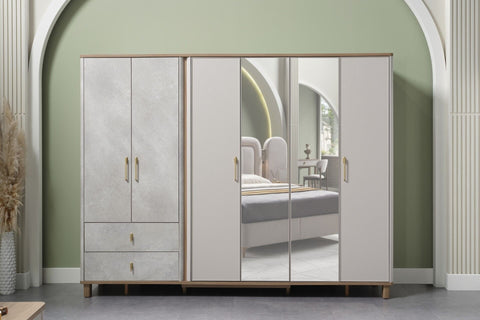 Destina 6 Doors Wardrobe