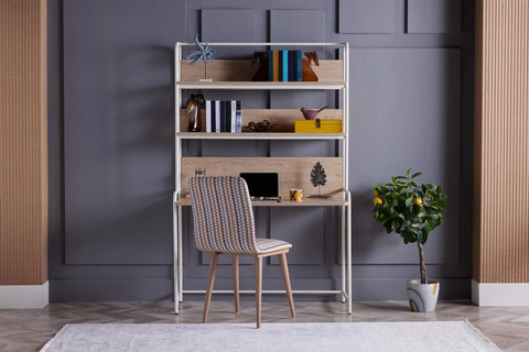 Dolce Study Table With Bookshelf