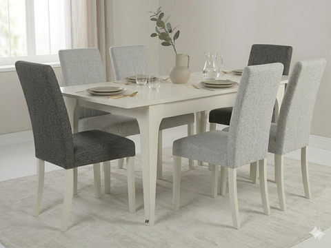 Roxy Dining Table + 6 Alya Chairs