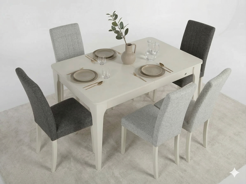 Roxy Dining Table + 6 Alya Chairs