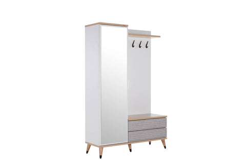 Lena Hall Shoes Cabinet with Coat Hooks