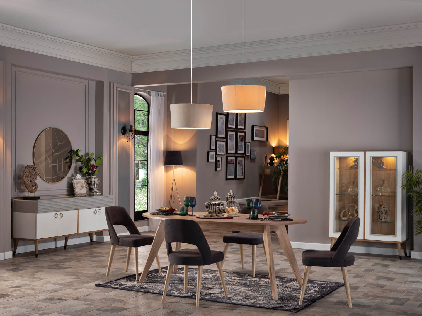 Lena Oval Dining Table (Fixed) – istikbal UK