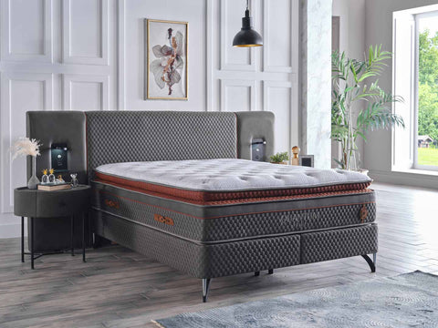 Quantum Bed with Side Headboard