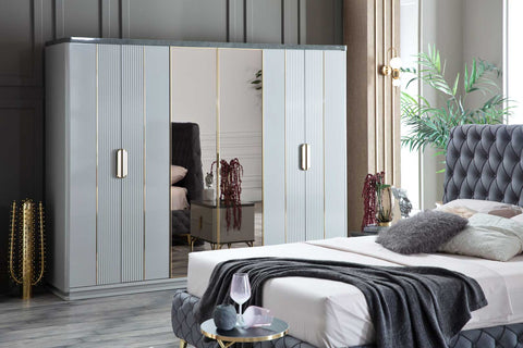 Serra Wardrobe 6 Doors