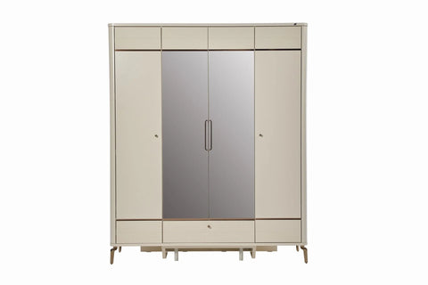 Shine 4 Doors Wardrobe
