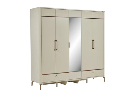 Shine 5 Doors Wardrobe
