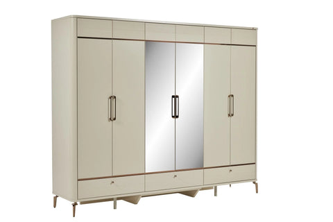 Shine 6 Doors Wardrobe
