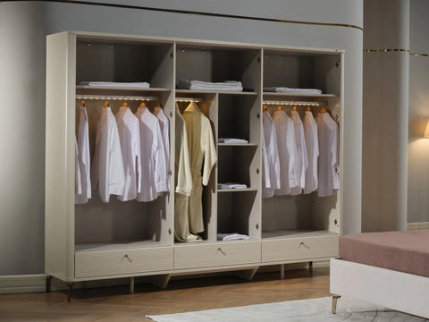 Shine 6 Doors Wardrobe