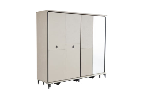 Vista Wardrobe Sliding Doors Cream