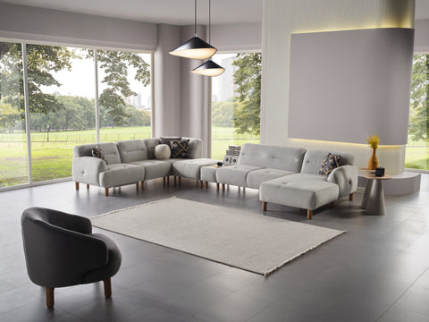 William X Corner Sofa Set