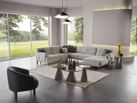 William X Corner Sofa Set