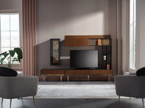 Albero TV Unit - (Cabinet with Mirror Door)