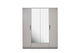 Alexa four doors wardrobe adds luxury and spacious storage to bedrooms in London.