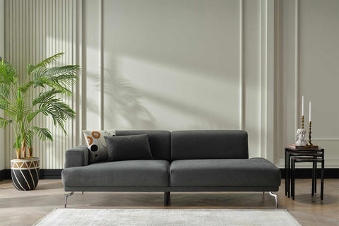 Alexa 3 Seater Smoked Sofa (T)