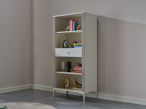 Alya bookshelf with drawers is the ideal storage solution for teenagers' rooms.
