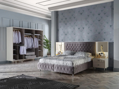 Blanca Mirror Wardrobe 6 Doors