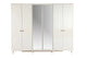 Blanca Mirror Wardrobe 6 Doors
