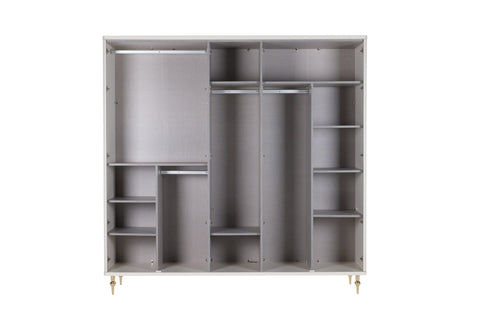 Blanca Mirror Wardrobe 5 Doors