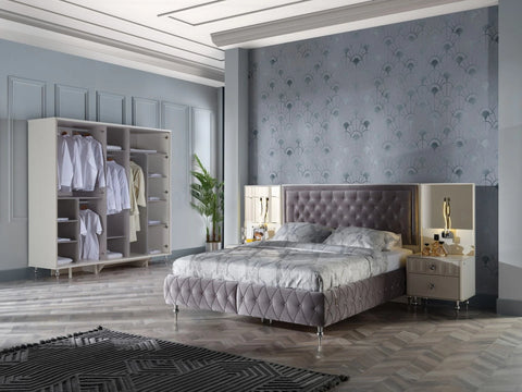 Blanca Mirror Wardrobe 5 Doors