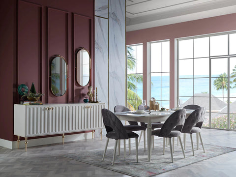 Blanca Dining Table (Extendable) + Blanca Chair (6264)