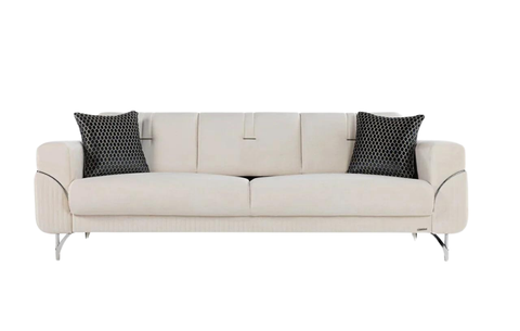 Serra 3 Seater Sofabed - Chrome