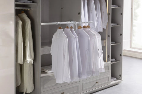 Briella Glazed Wardrobe 6 Doors