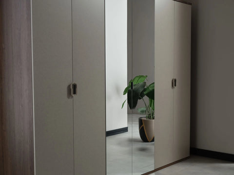Cansas Mirrored Wardrobe 6 Doors