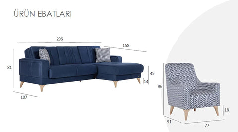 Elizya S Corner Sofa