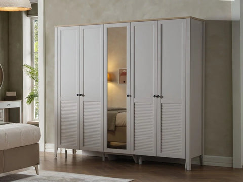 Fiona Wardrobe 5 Doors
