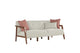 Gina 3 Seater Sofa - Walnut Style