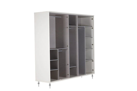 Blanca Mirror Wardrobe 5 Doors