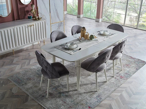 Blanca Dining Table (Extendable) + Blanca Chair (6264)