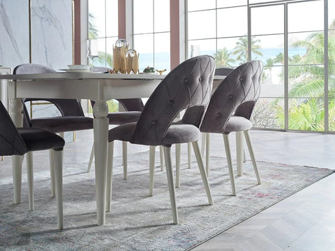 Blanca Dining Table (Extendable) + Blanca Chair (6264)