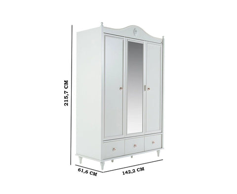 Emily Wardrobe 3 Doors