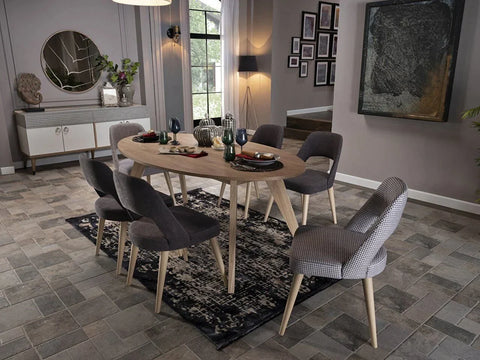 Lena Dining Table (Fixed) + Lena Chair (6220)