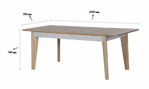 Lena Dining Table (Extendable) + Lena Chair (6220)