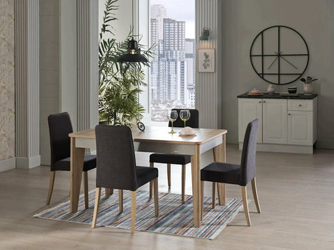 Lena Mini Dining Table (Extendable) + Lena Chair (6219)