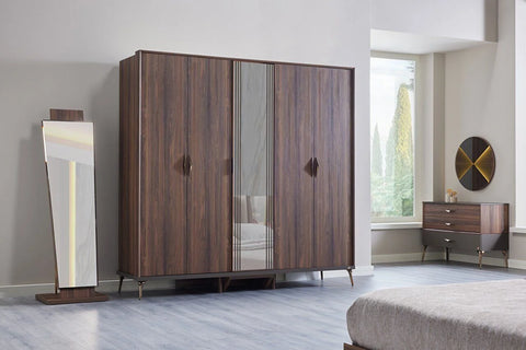 Vanessa Wardrobe 5 Doors