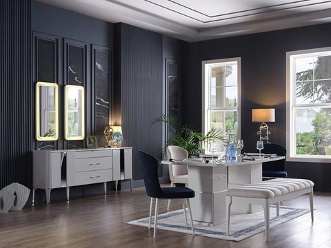 Arena Dining Table (Extendable) + Arena Chair (6265)