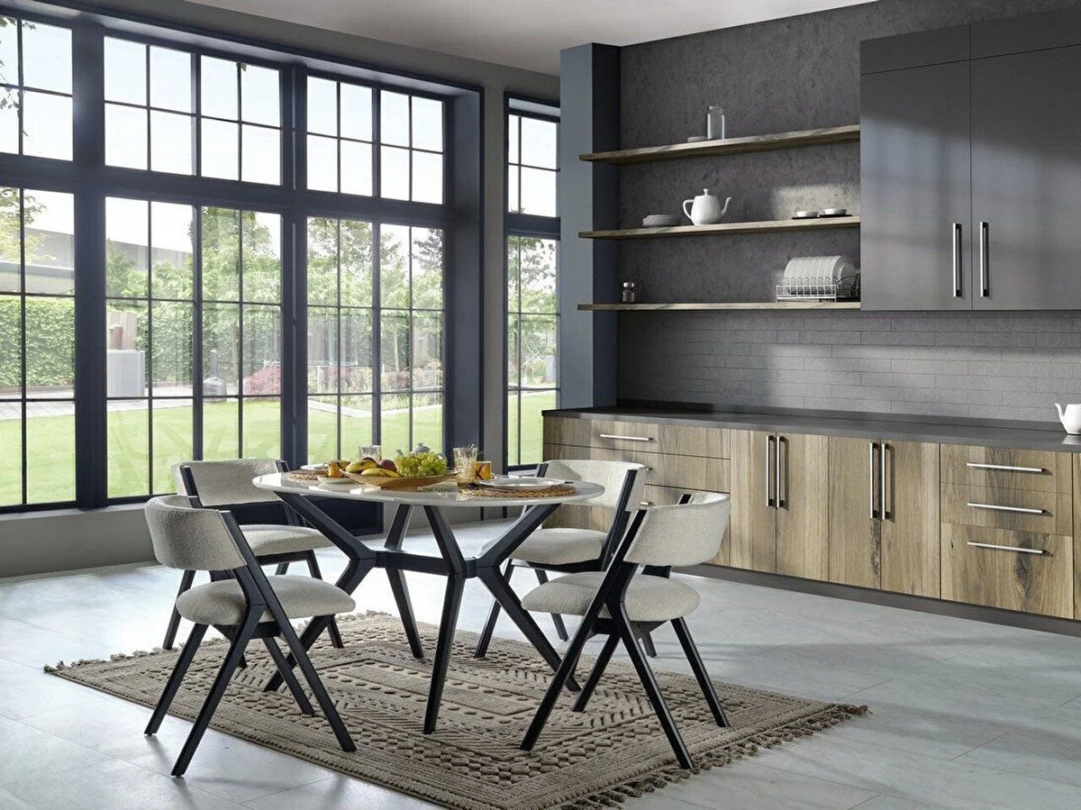 Ares Kitchen Table (Fixed) & Chair – istikbal UK