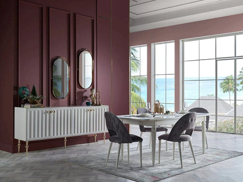 Blanca Dining Table (Extendable) + Blanca Chair (6264)