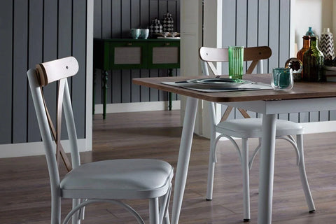 Essen Dining Table & Chair - White