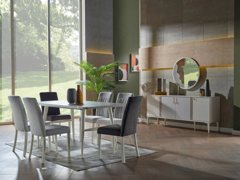 Istikbal's Alya Dining Room Set for London homes, combining luxury and comfort.