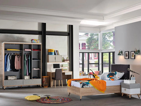 Durable Lena young room furniture set from Istikbal, designed for long-lasting quality and style.