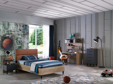 Lauren Young Room Set from Istikbal, bringing elegant furniture to youth bedrooms in London.