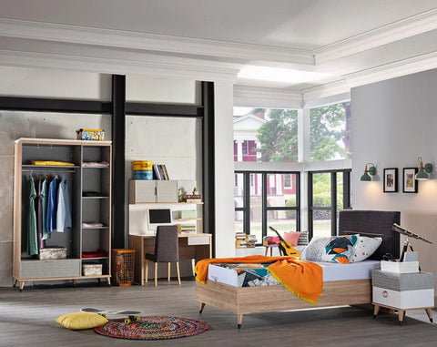 Stylish Lena young room furniture set from Istikbal, offering a modern design for youth rooms.