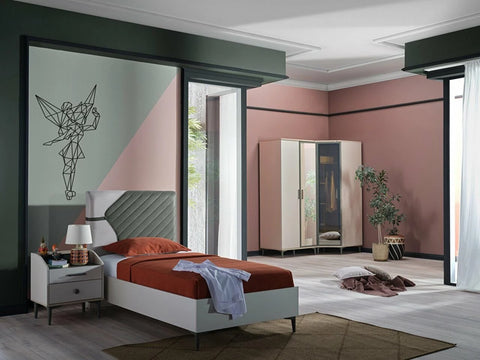 Leo Young Room Set from Istikbal, offering a fresh and modern style for youth rooms in London.