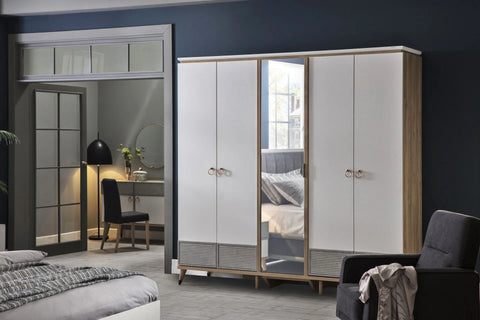 Lena Wardrobe 5 Doors